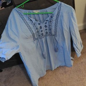 3/4 sleeve blouse size xl